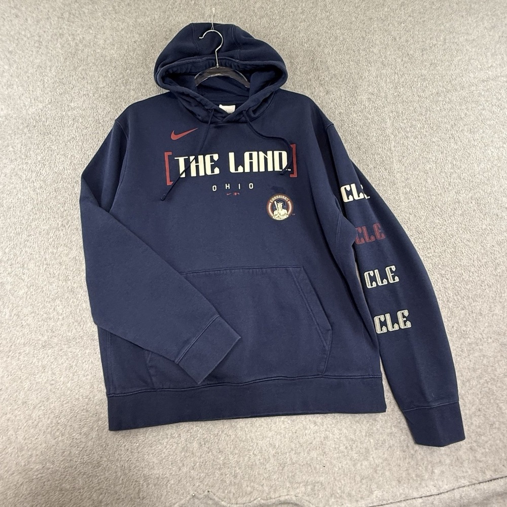 Cleveland Cavaliers Hoodie Mens Large Blue NBA Basketball Nike The Land CLe